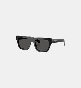 Lunettes de soleil Rectangulaire PR C03SF - Prada - Noir