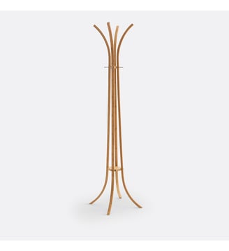 Porte-manteau 4 branches en bambou, Teepi - So'Home - Bois clair naturel