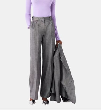 Pantalon de tailleur strassé Maje