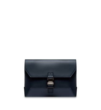 Sac messenger M Milo en cuir signature  - Lancel - Bleu