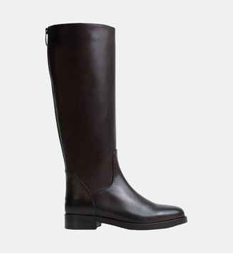 Bottes Fleur en cuir - Jonak - Marron foncé