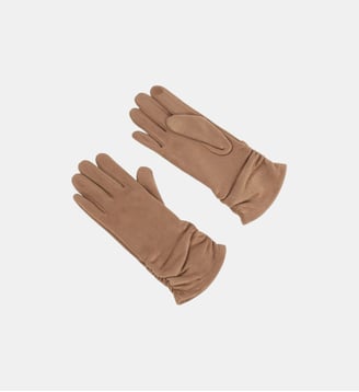 Gants naplissia - Polyester recycle - Caroll - Marron clair
