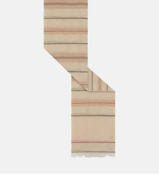 Etole à rayures en coton et modal - DANA - Gerard Darel - Beige