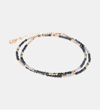 Collier-Bracelet double Queen - Azur - YAY Paris - Bleu clair