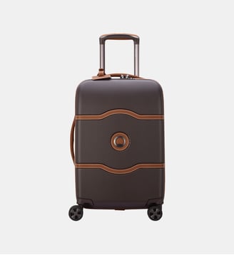 Valise Trolley Cabine 4R 55 cm - Delsey Paris - Chocolat