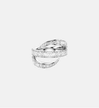 Bague Vienna, Cygne, Métal rhodié - Swarovski - White et rrhodium plated