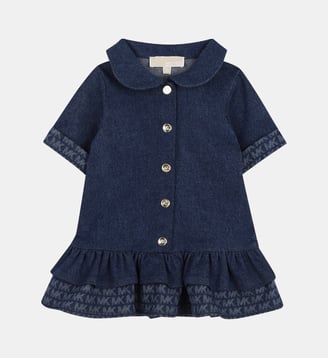 Robe en denim - Michael Kors Kids - Bleu