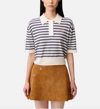 Polo maille rayures - Claudie Pierlot - Bicolore