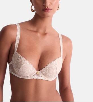 Soutien gorge Push up coque - Aubade - Beige