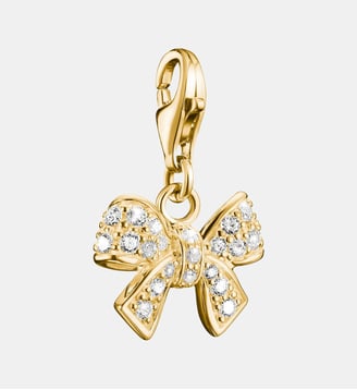 Charm nœud avec zirconia blanc - Thomas Sabo - Or
