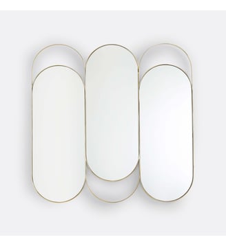 Miroir triptyque laiton - La Redoute Interieurs - Laiton