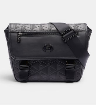 Petit sac messenger monogramme - Lacoste - Noir