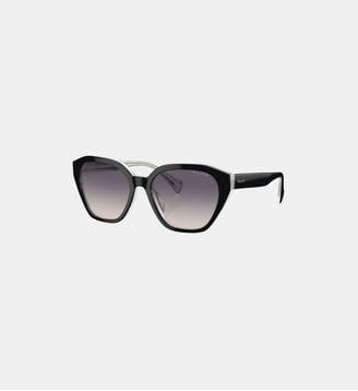 Lunettes de soleil Œil de chat RA5315U - Polo Ralph Lauren - Shiny black on opal grey