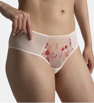 Shorty SUZY - Passionata - Blanc et rose