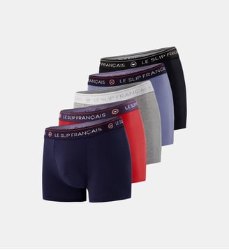 Lot de 5 boxers en coton Le Slip Francais