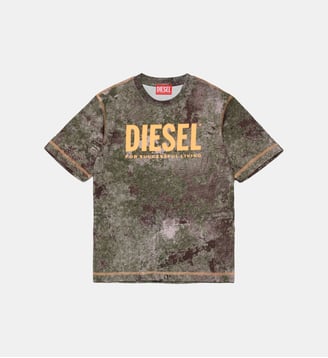 T-shirt avec logo - Diesel Kids - Kaki