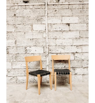 Lot de 6 chaises Alma N°449- Produit chiné - Debongout - Bois