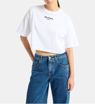 T-shirt Balmain Paris brodé - Balmain - Blanc