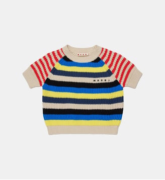 Pull col rond avec logo - Marni - Jaune intense