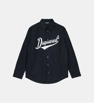 Chemise à manches longues avec logo - Dsquared2 - Noir