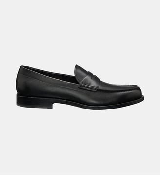 Mocassins en cuir lisse - BOSS - Noir