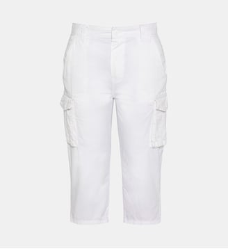 Pantacourt beige cargo multipoches - Schott - Blanc