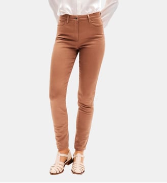 Pantalon tony - Motif uni - Coupe slim - Caroll - Camel