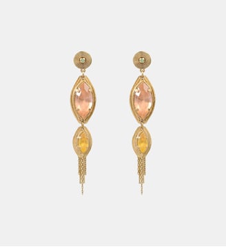 Boucles d'oreilles tiges percées   - Soleil - Satellite - Multicolore