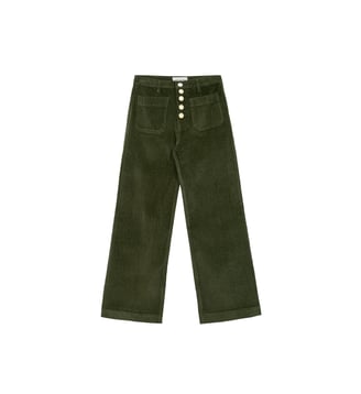 Pantalon droit uni ATLANTA - La Petite Etoile - Kaki