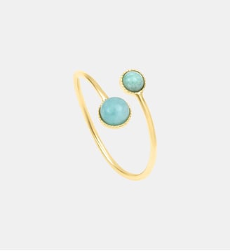 Bague croisée plaqué or - cab Caroline Najman
