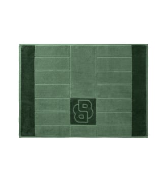 Tapis de bain  en coton - Boss Home - Blanc et vert