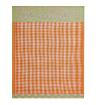 Essuie-mains Salade d'été 100% coton - Le Jacquard Francais - Orange et rose