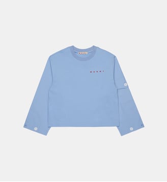 T-shirt à manches longues avec logo Marni