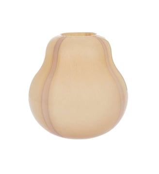 Vase en verre à rayures - OYOY - Rose
