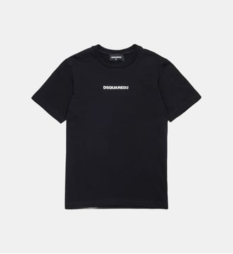 T-shirt avec logo en caoutchouc - Dsquared2 - Noir