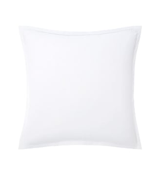 Taie d'oreiller en percale de coton - Desforges - Blanc