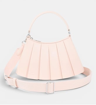 Sac à main Lenglen cuir Défilé - Lacoste - Rose clair