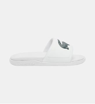 Claquettes Serve Slide Dual homme - Lacoste - Blanc et vert foncé