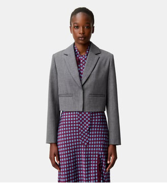 Veste tailleur laine - Claudie Pierlot - Gris chine