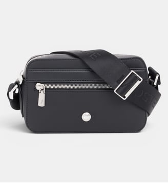 Sac reporter Langon en Petit Piqué - Lacoste - Noir