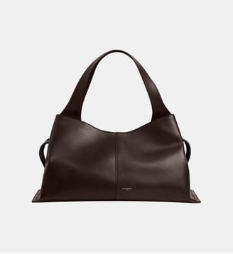Sac cabas grand modèle Félicie en cuir lisse - Le Tanneur - Noir