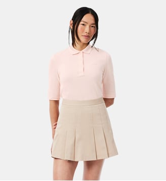Polo L.12.D slim fit manches trois-quarts - Lacoste - Rose mansia