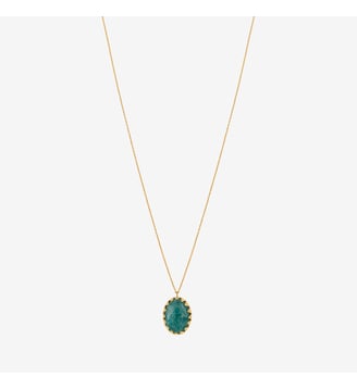 Collier doré quartz rose petit modèle - DUBARRY Caroline Najman