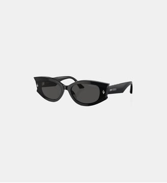 Lunettes de soleil Ovale JC5015U - Jimmy Choo - Gris foncé