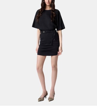 Robe courte avec ceinture - Pinko - Limousine noire