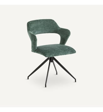 Fauteuil de table pivotant chenille flammée - AM.PM - Cèdre