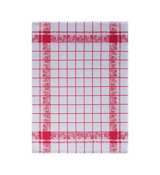 Torchon Fraises - Le Jacquard Francais - Rouge