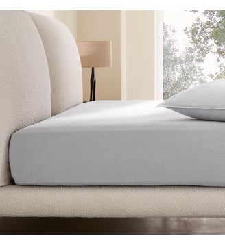 Drap-housse pour surmatelas lin lavé AM.PM