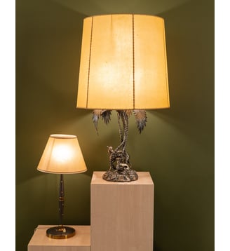 Lampe à poser Valenti Julia N°228- Produit chiné - Debongout - Argenté
