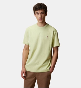 T-shirt en maille - Faguo - Vert anis